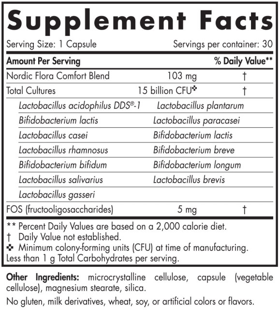 Nordic Naturals Nordic Flora Probiotic Comfort