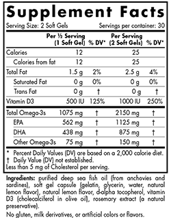 Nordic Naturals Ultimate Omega 2X D3