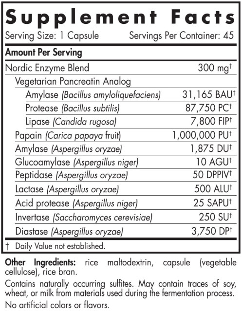 Nordic Naturals Digestive Enzymes