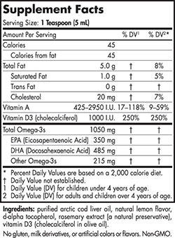 Nordic Naturals Arctic-D Cod Liver Oil